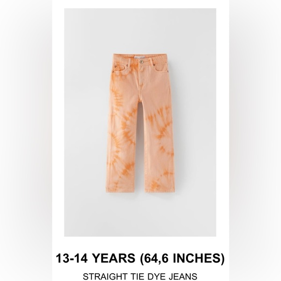 Zara tie dye jeans 13-14 - Picture 2 of 11